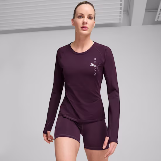 PUMA x HYROX CLOUDSPUN shirt met lange mouw voor dames