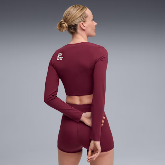 PUMA x HYROX SHAPELUXE kort T-shirt met lange mouw voor dames