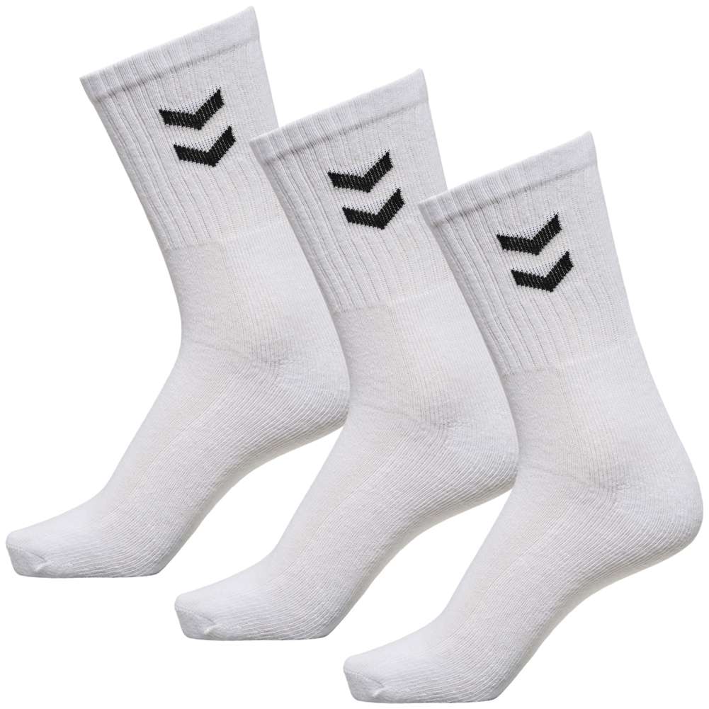Hummel Basic Sportsokken 3 paar wit