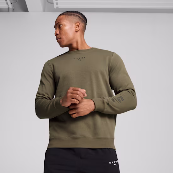 PUMA x HYROX Heavyweight top met ronde hals voor heren