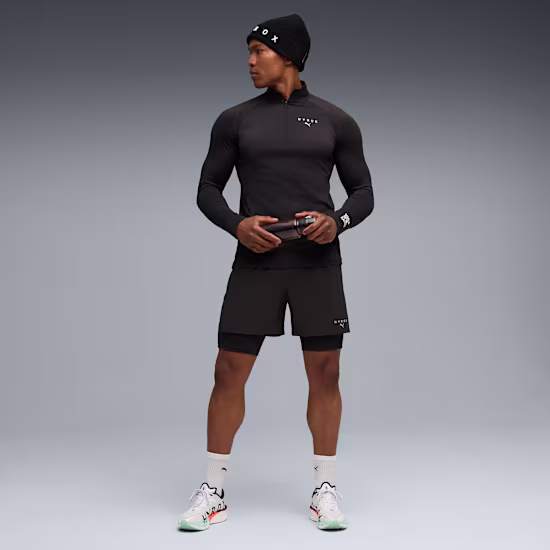 PUMA x HYROX top met kwartrits voor heren
