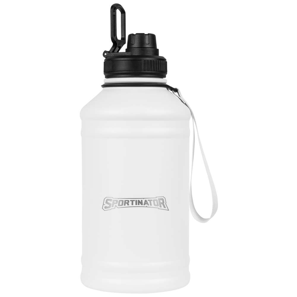 SPORTINATOR "Hydrated" Fitness roestvrij staal Drinkfles 2,2l zwart