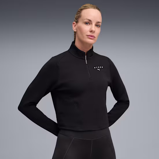 PUMA RUN CLOUDSPUN top met kwartrits voor dames